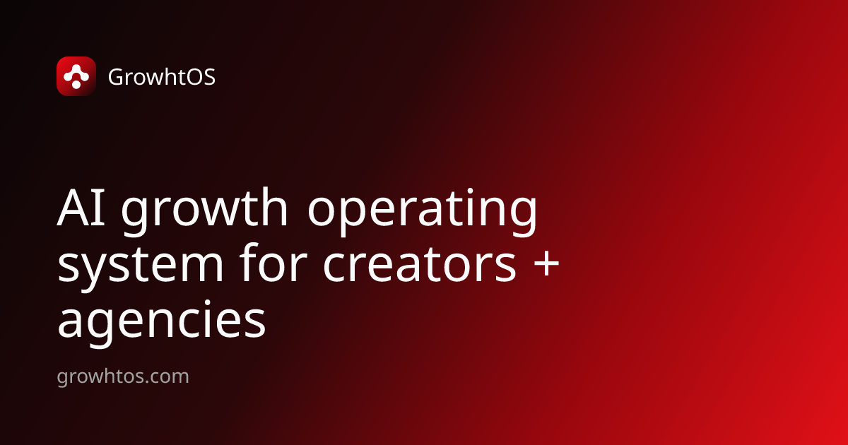 GrowhtOS — AI content, performance prediction, and competitor intelligence dashboard